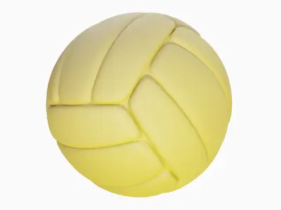 Simple Volleyball Ball Set 3D model