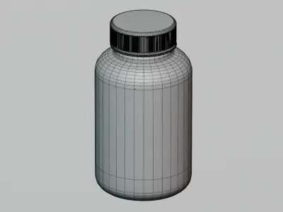 Medicine Bottle Low-poly 3D model