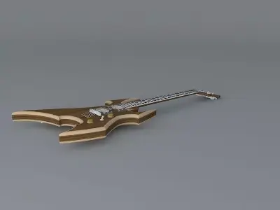 B C Rich Beast guitar Free 3D model