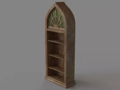 Antique Arched Cabinet 3D model