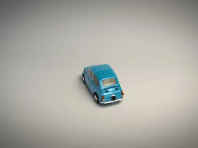 Low Poly City Car 05 Low-poly 3D model