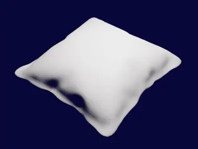 Pillow white Free 3D model