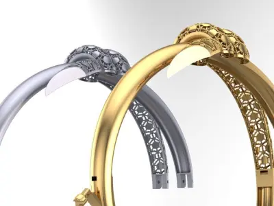 Arabic bracelet 3D print model