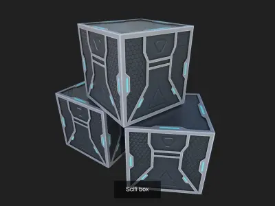 Scifi assets collection 3D Model Pack