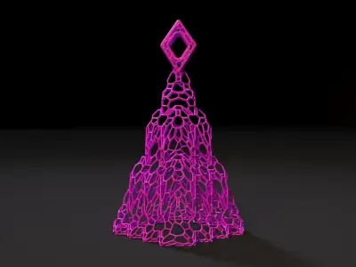 Christmas tree bell decor 3D print model