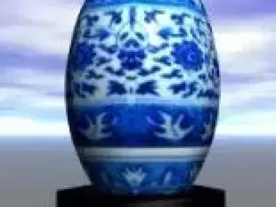 Japanese vase Free 3D model