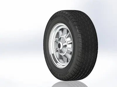 Wheels Legendary Wheels LW10 15inch for scale model 3D print model