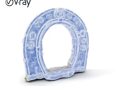 Ancient Rune Stone Archway Model Pack Low-poly 3D model