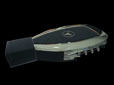Mercedes keyring 3D model 3D model