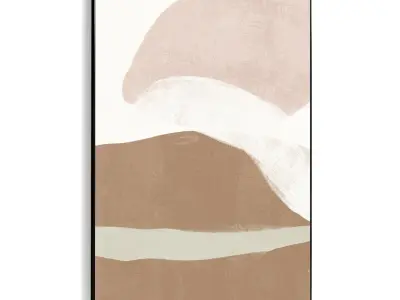 Plaster Two Photo Frame 529 Low-poly 3D model