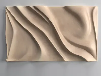 Wavy frame 3D model