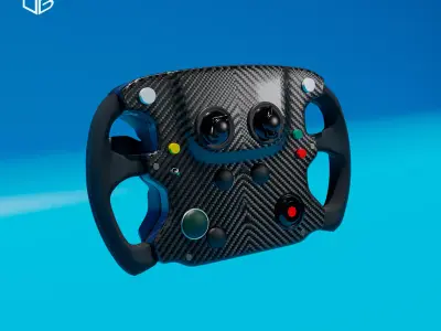 STEERING WHEEL MCLAREN P1 GTR 3D print model