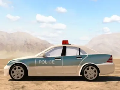 Mercedes Benz C240 Police 3D model