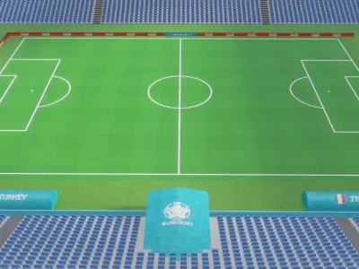 Free EuroArena Soccer Stadium Euro 2020 Istanbul 3D model