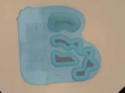 Venice Skatepark Low poly 3D model