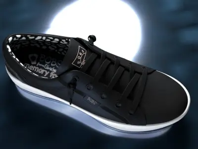 Black Sneaker 3d model  with texture  3D model