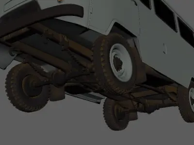 3d model UAZ-2206 3D model