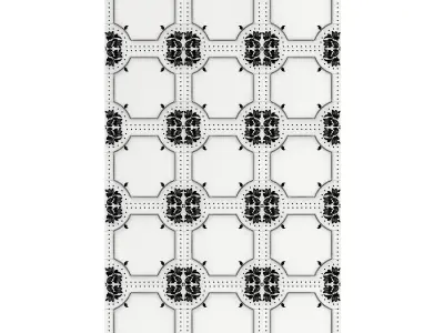 Classic White Wall Panel 3D model