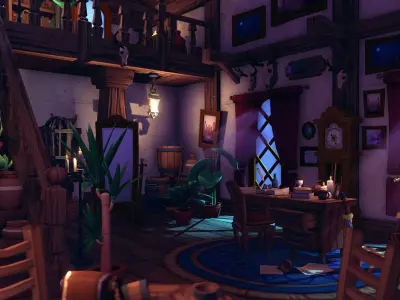 FANTASTIC - Interior Pack Low-poly 3D model