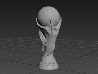 FIFA WORLD CUP TROPHY Low-poly 3D model