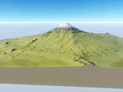 Fuji Mountain 2k Free 3D model