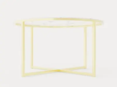 Nelly Coffee Table 80 Cm Around Low-poly 3D model
