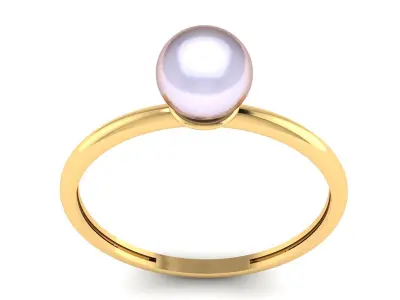 Pearl ring collection 3D print model