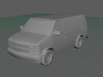 Chevrolet Astro 1995 Low-poly 3D model