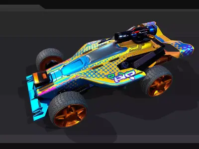 TECNOROADS - Pack 01 Low-poly 3D model