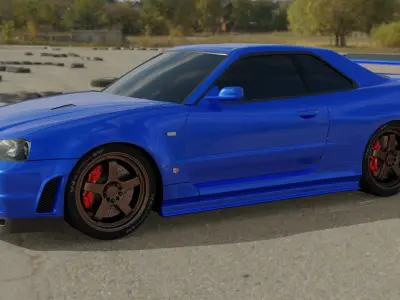 Nissan GTR R-34 3D model 3D model