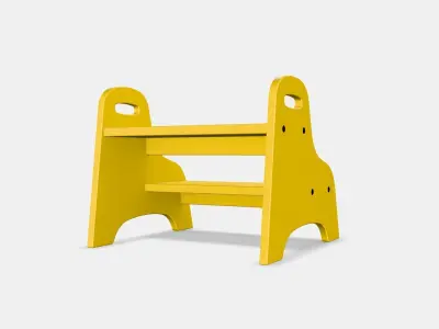 TROGEN Childrens step stool Low-poly 3D model