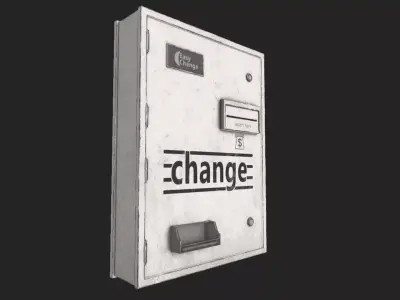 Change Machine PBR Low-poly 3D model