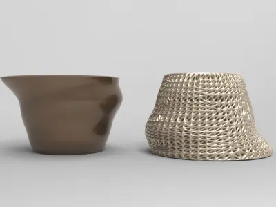 Vase Voronoi 49 3D print model