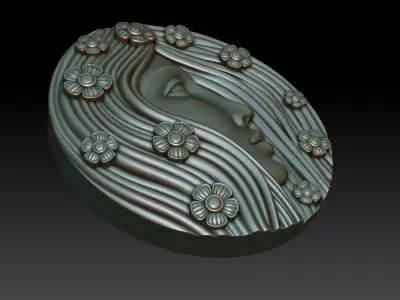 Greenlady 5 3D print model