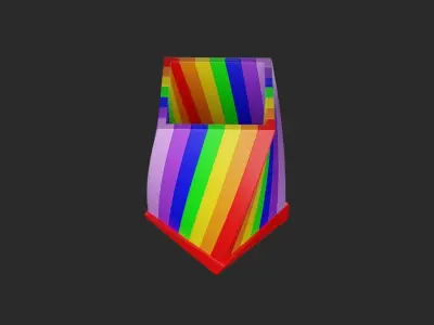 Rainbow Color Pencil Container 3D print model