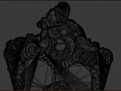 Classic decor ornament v-3D model 01 3D print model