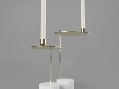 John Richard Counter Balanced Candleholders 3D model