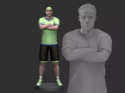 Rafael Nadal 3D Printable 4 3D print model