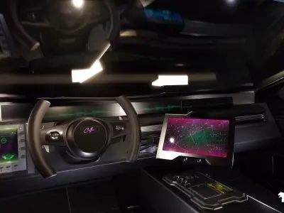 Cyberpunk Gigapack Vehicle Bundle Low-poly 3D model