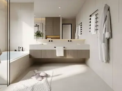 Modern Bathroom 3D Model 3D model