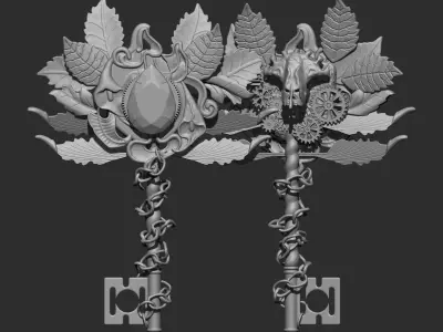 autum key 3D print model