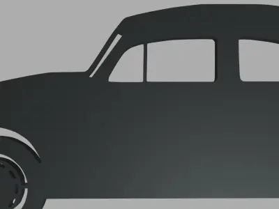 Volkswagen Beetle 1300 1965 Key Ring 3D print model