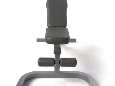 Gym Adjustable Bench 3D model