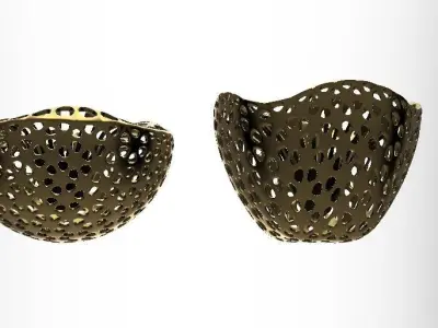 Decorative vase 2 peces LS design 3D model