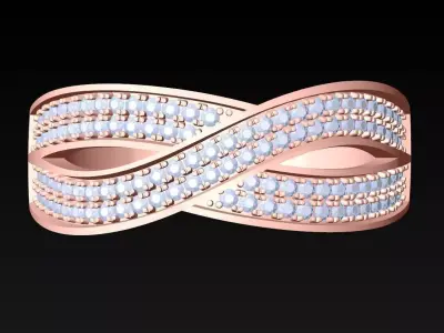 Diamond Ring - Womens Rings - N892356 3D print model