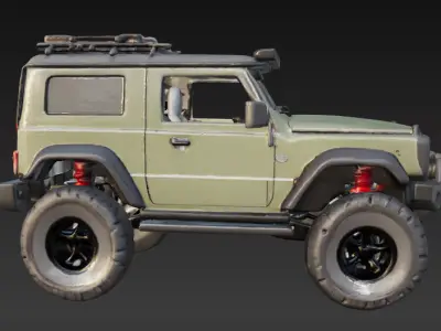 Off-Road 4x4 Vehicle 3D Model 3 Packs 3D print model