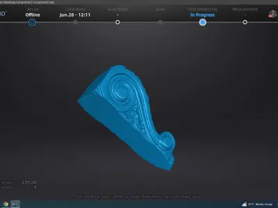 Wood Art Sculpture 3D model