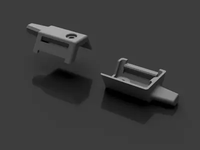 Renault Megane-II trunk rolo notches Free 3D print model