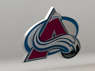 NHL Colorado Avalanche Team Logo 3D model