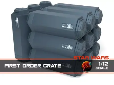 Star Wars First Order crate 1-12 scale Blackseries Free 3D print model